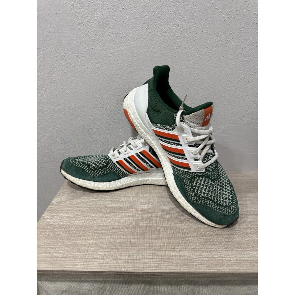 Adidas UltraBoost 1.0 NCAA Miami Hurricanes Men's Running Shoes Size 11 HQ5884